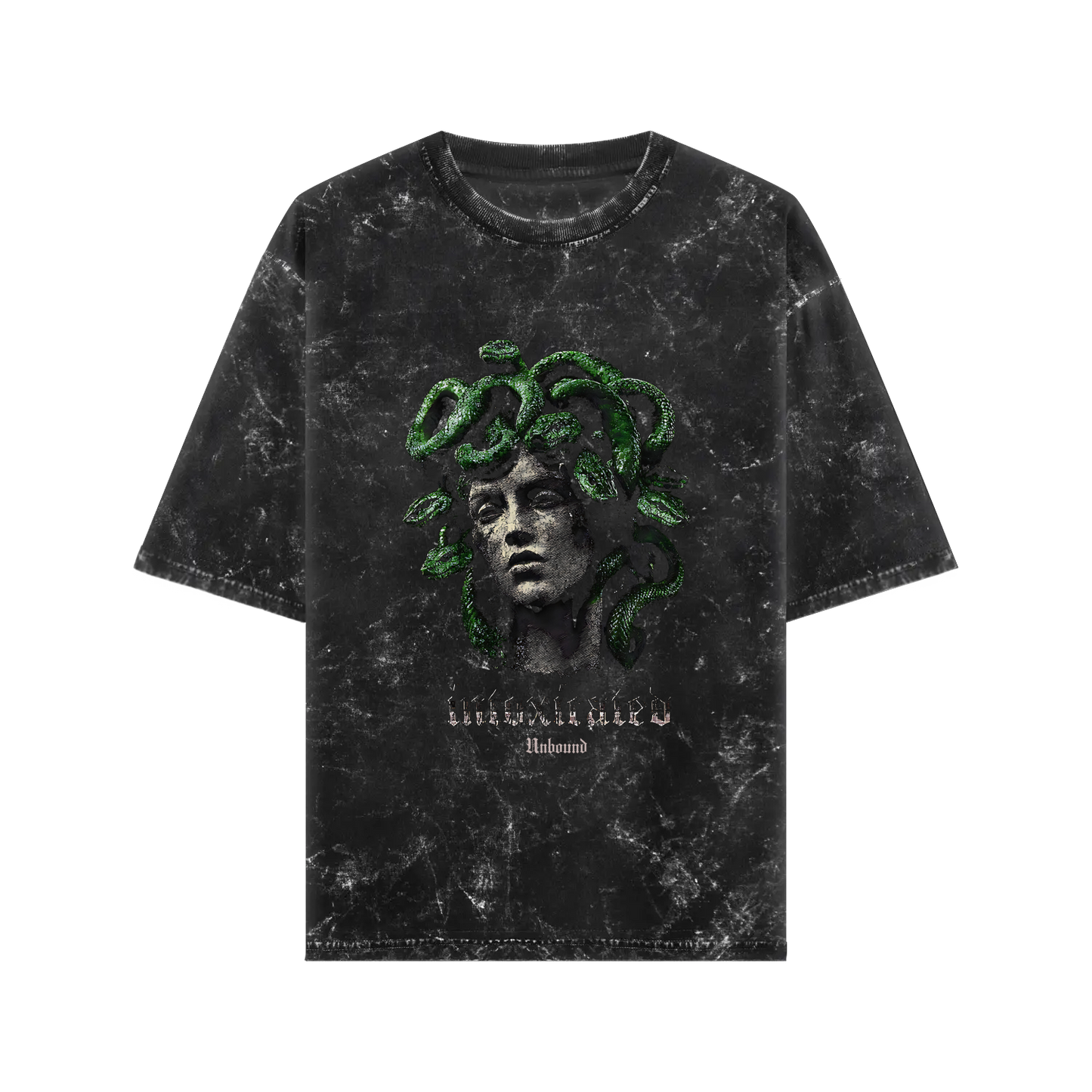 Intoxicated Medusa Acid Wash Oversized T-Shirt