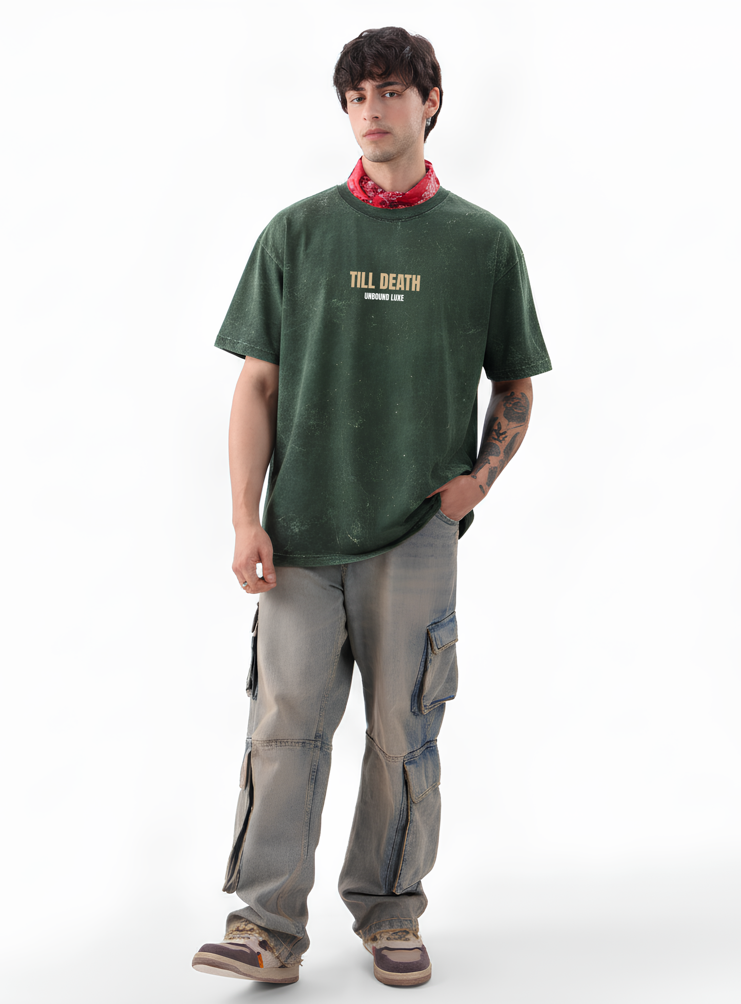 Till Death Acid Wash Oversized T-Shirt