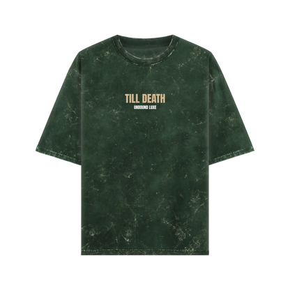 Till Death Acid Wash Oversized T-Shirt