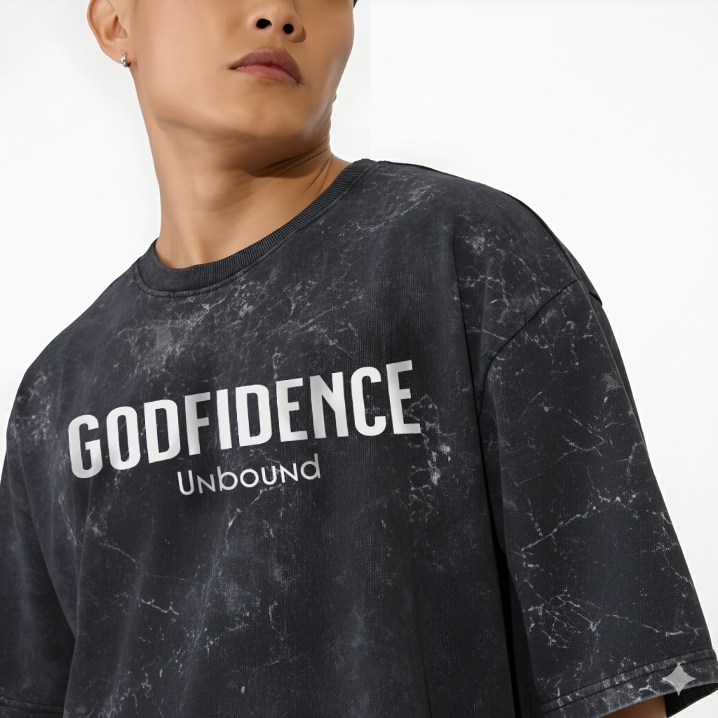 Godfidence Acid Wash Oversized T-Shirt
