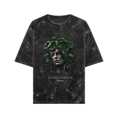 Intoxicated Medusa Acid Wash Oversized T-Shirt