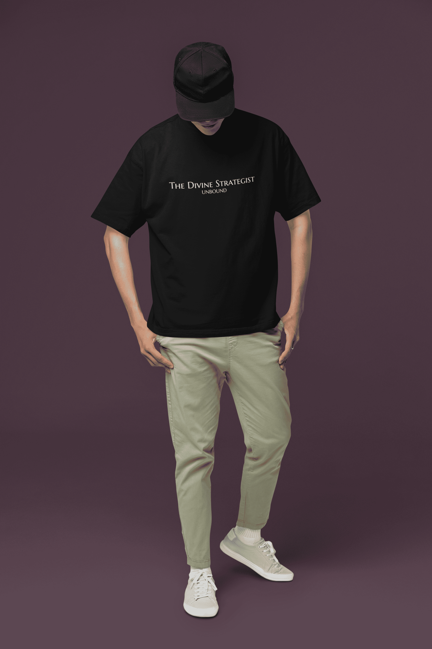 The Divine Strategist – Krishna Oversized T-shirt
